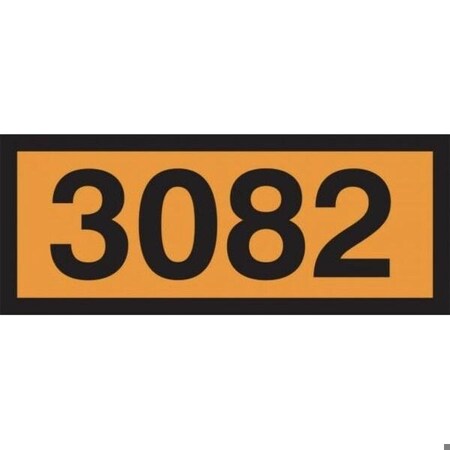 Accuform ORANGE 4DIGIT PANEL 3082 HAZARDOUS MPR625VS MPR625VS